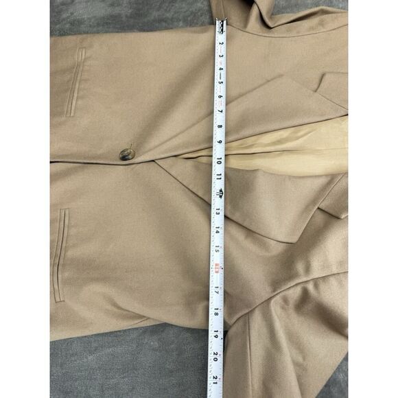 SAG Harbor 100% Wool Camel Blazer Jacket Size 8 Petite NWT Vintage Look - Picture 11 of 16